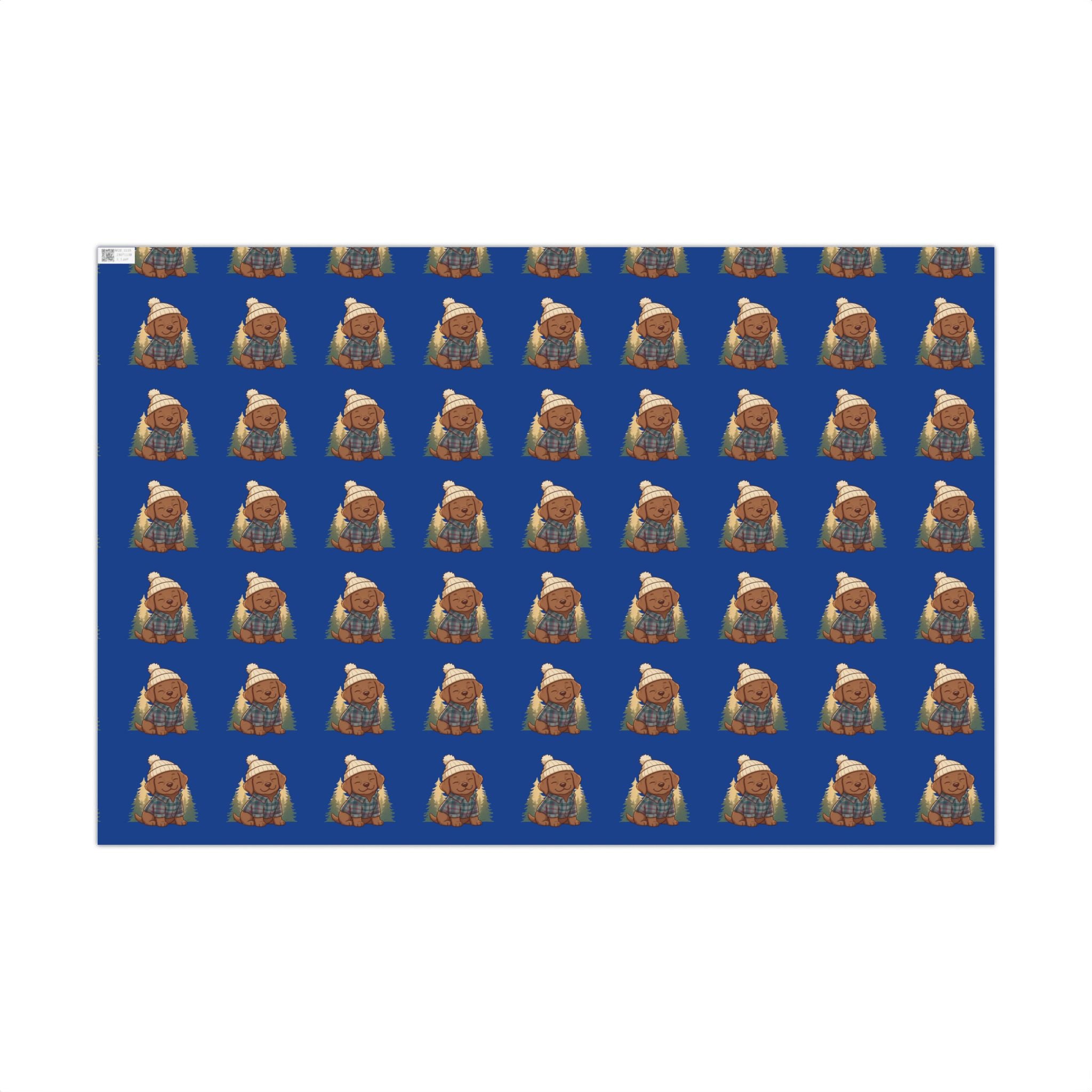 Gift Wrap Paper — Cozy Dog Pattern Wrapping Sheets