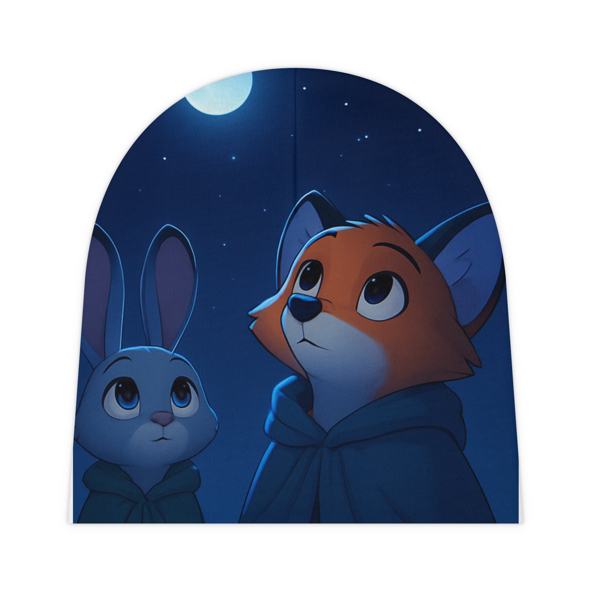 Baby Beanie — Cute Fox & Bunny Moonlight Knit Cap for Infants
