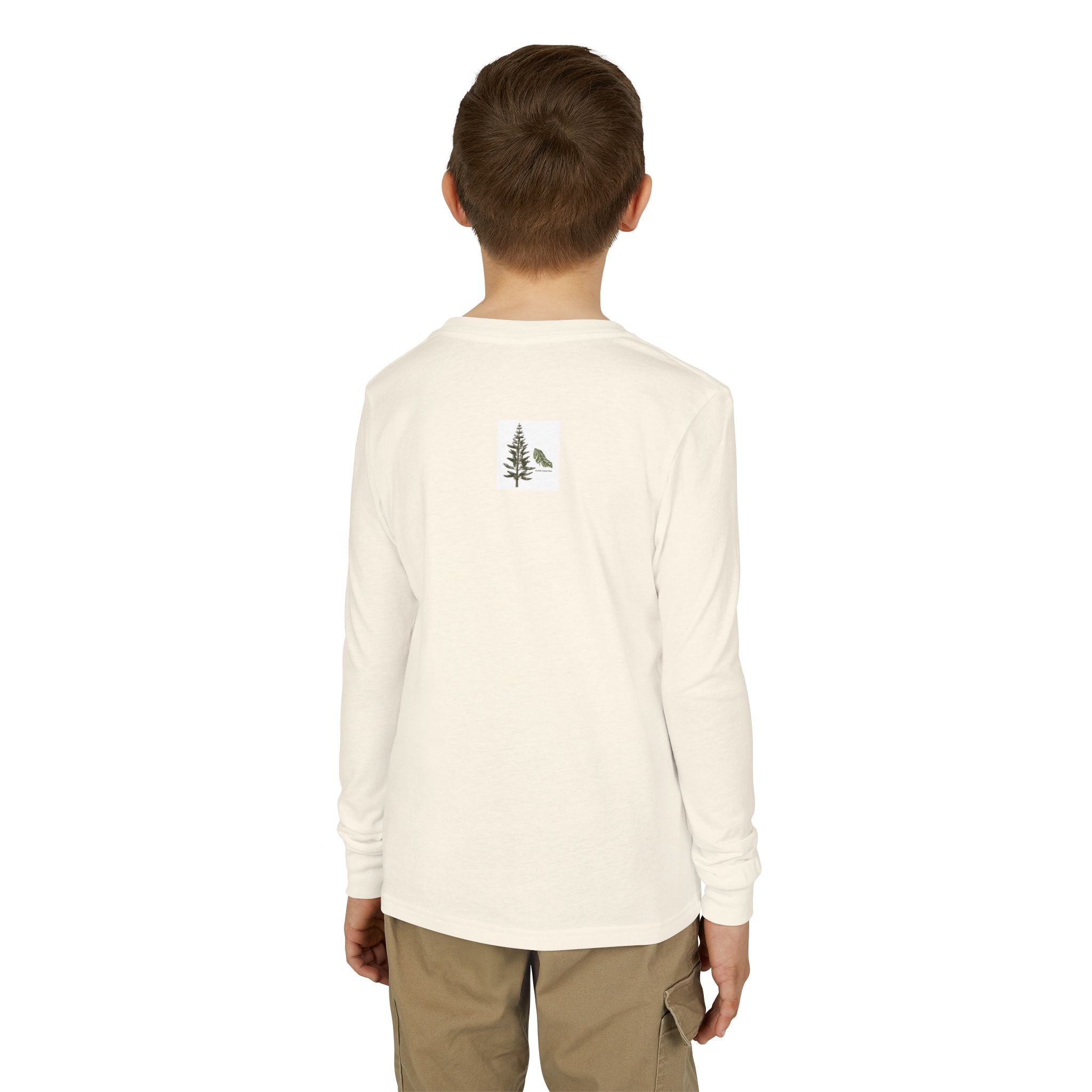 Youth Long Sleeve Tee — "Ready for Adventure" Golden Retriever Kids Shirt