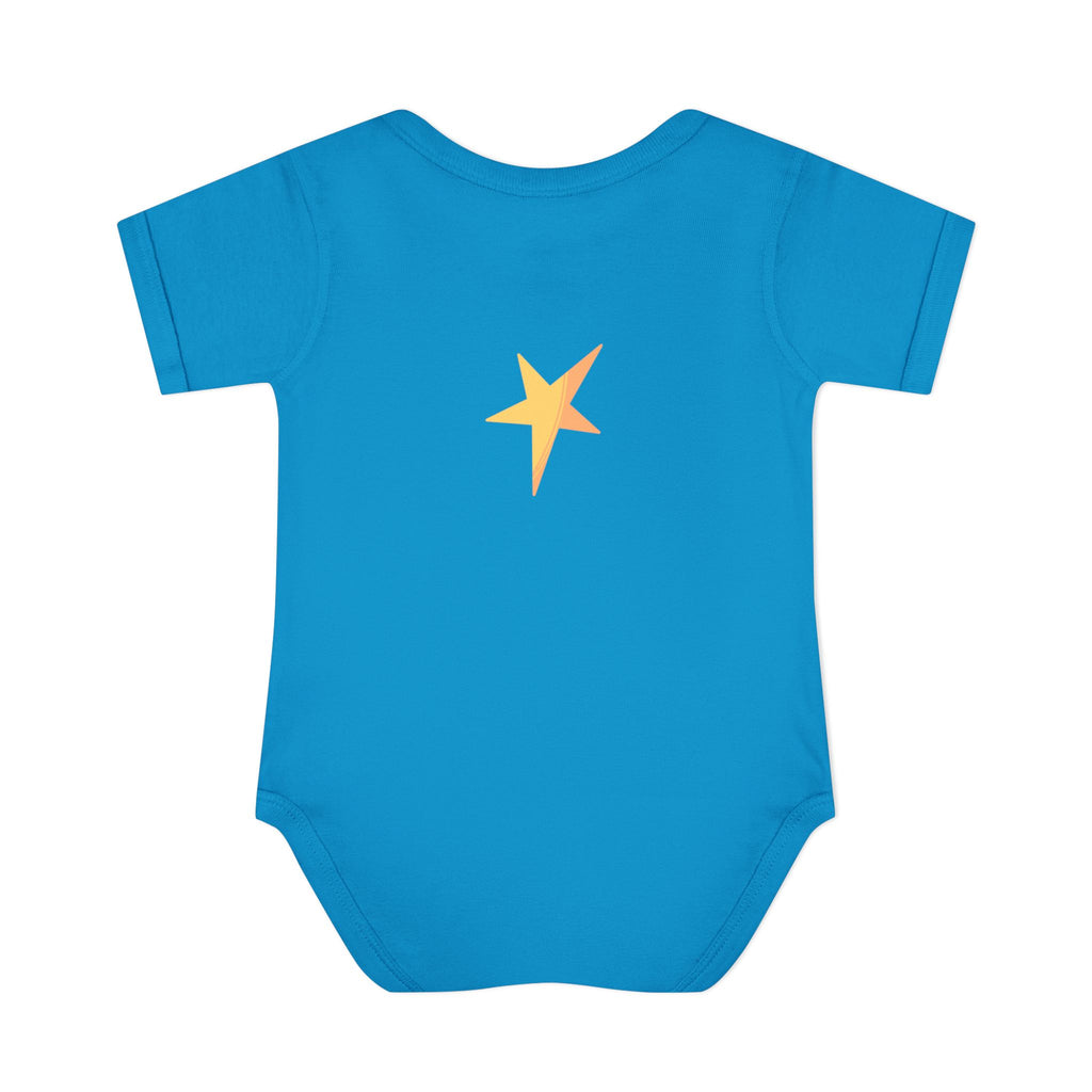 Baby Bodysuit - 'Wish Upon a Star' Fox & Bunny Night Sky Infant Onesie