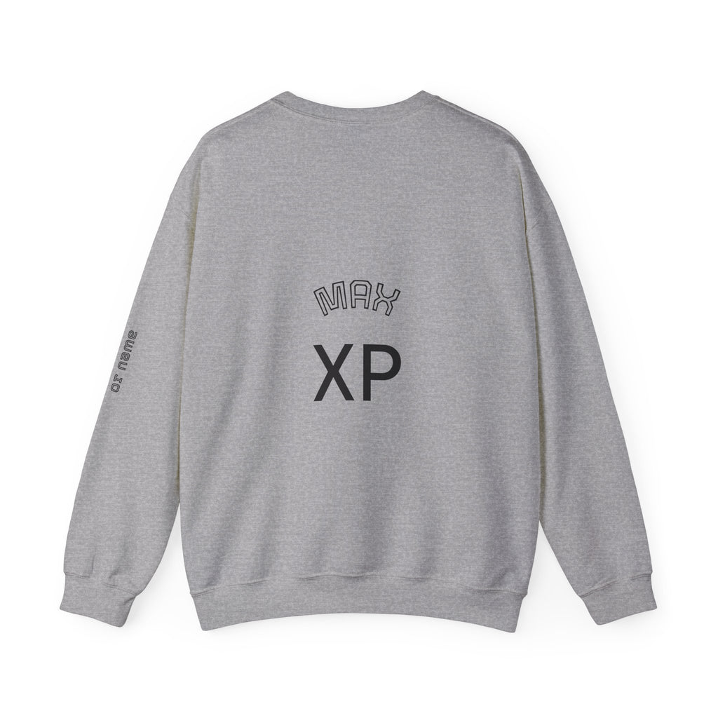 Leveled Up Gamer Crewneck Sweatshirt — Personalized "Leveled UP" Birthday Design