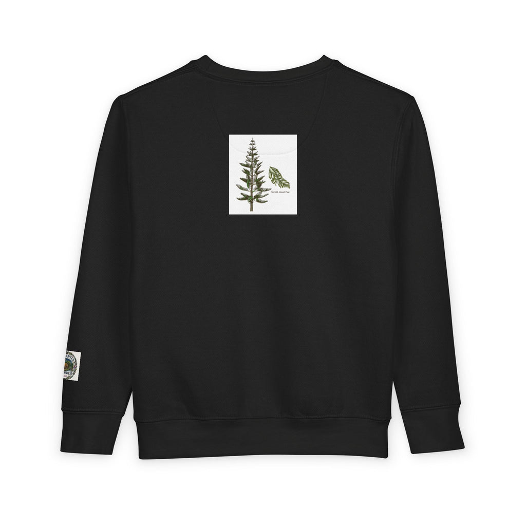 Pup-cific Northwest Toddler Sweatshirt — Cute Cozy Puppy Graphic