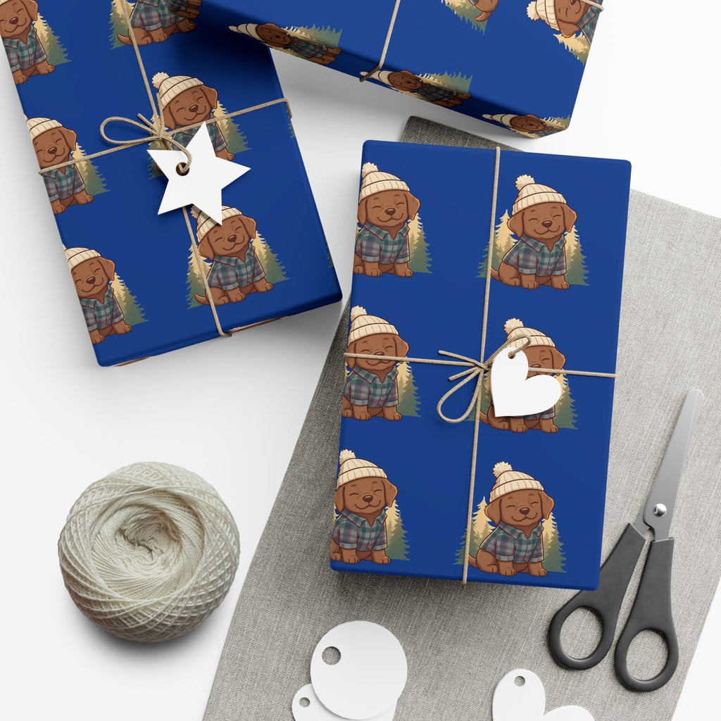 Gift Wrap Paper — Cozy Dog Pattern Wrapping Sheets
