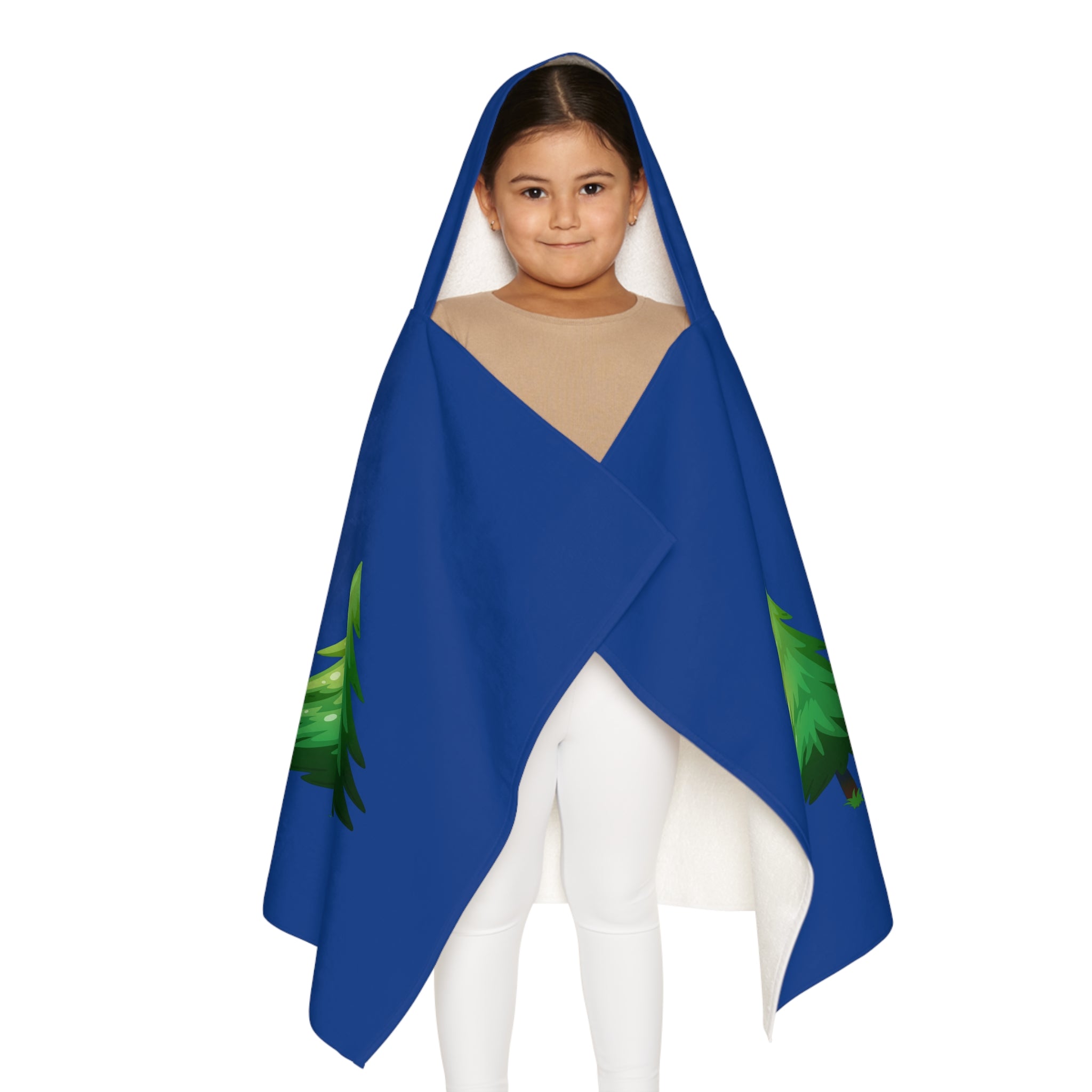 Kids Hooded Towel — Cozy Woodland Puppy in Beanie Design
