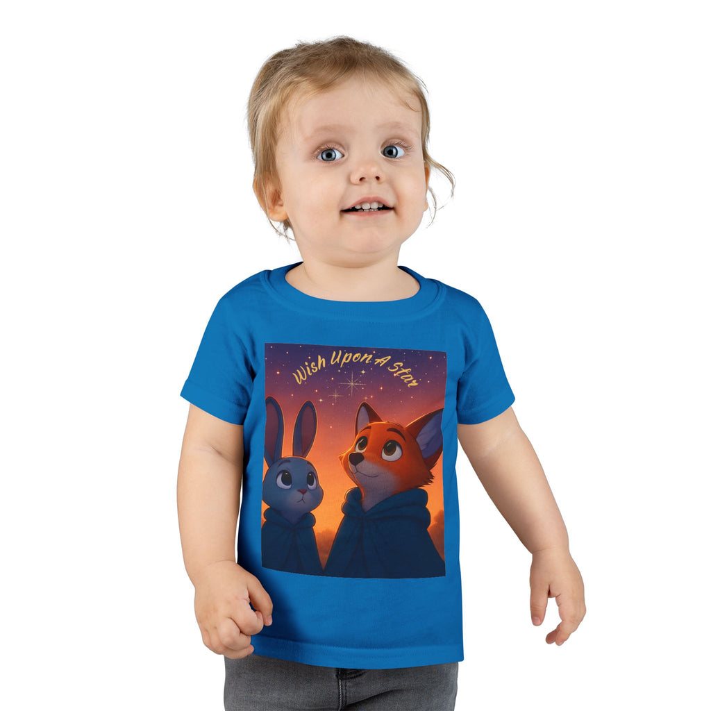 Toddler T-Shirt — "Wish Upon a Star" Fox & Bunny Graphic Tee