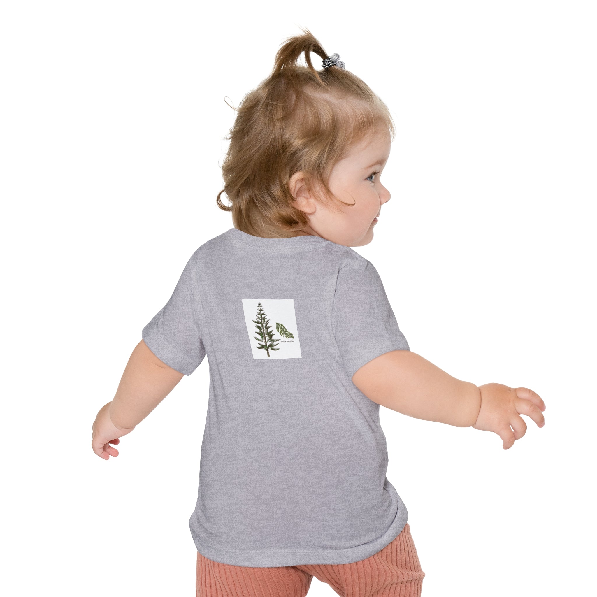 Pup-cific Northwest Baby T‑Shirt — Cute Plaid Puppy with Beanie, Baby Tee
