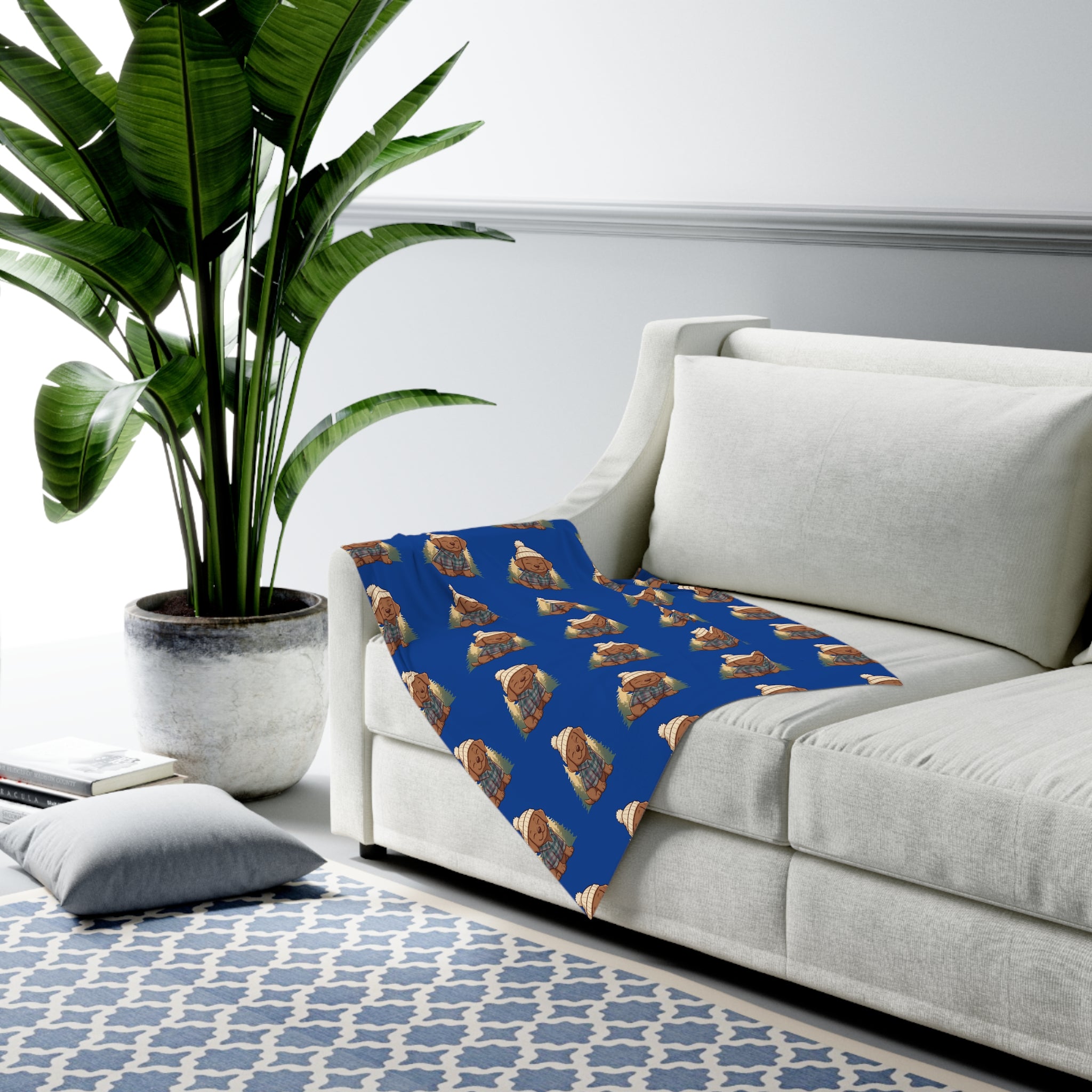 PNW Puppy cozy Swaddle Blanket — Cozy Woodland Baby Wrap