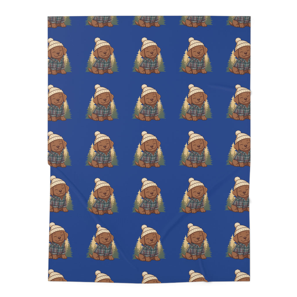 PNW Puppy cozy Swaddle Blanket — Cozy Woodland Baby Wrap