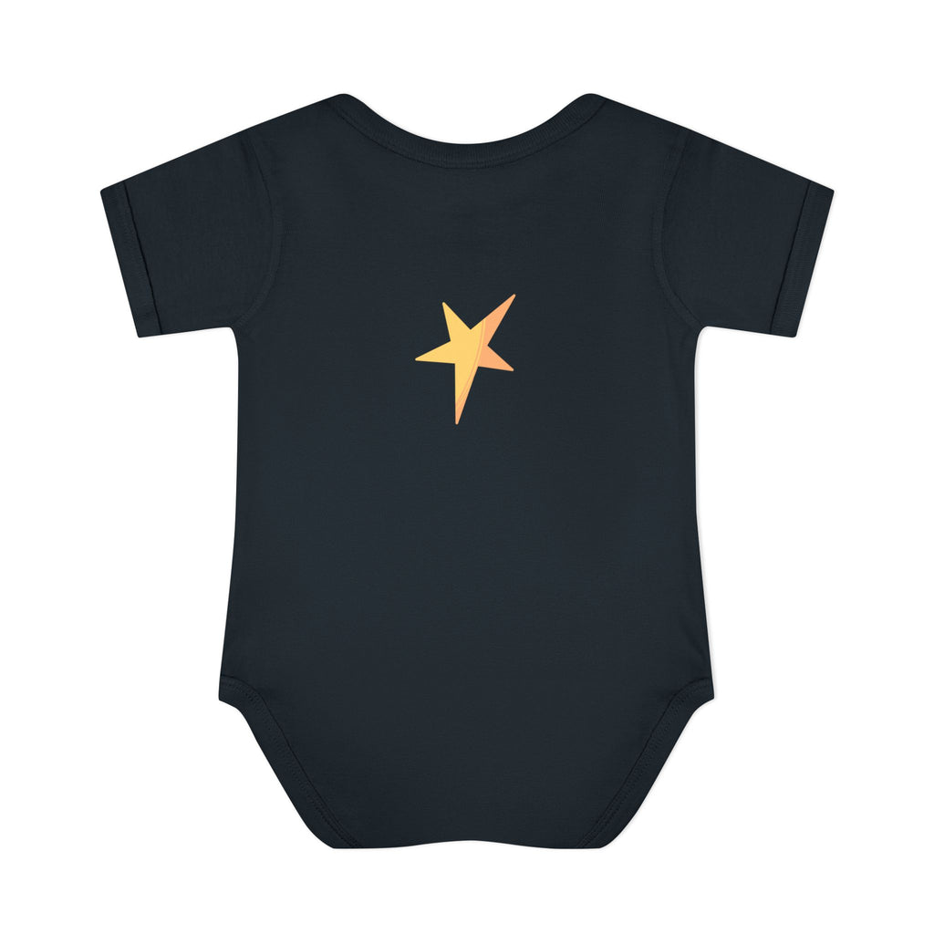 Baby Bodysuit - 'Wish Upon a Star' Fox & Bunny Night Sky Infant Onesie