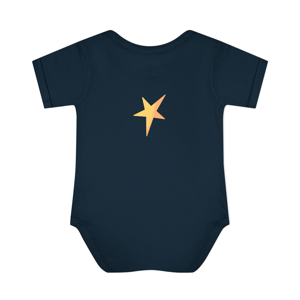 Baby Bodysuit - 'Wish Upon a Star' Fox & Bunny Night Sky Infant Onesie