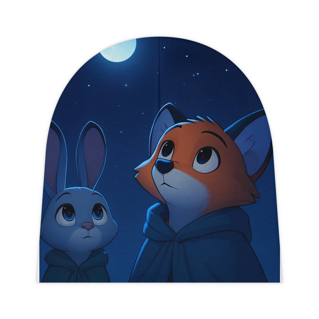 Baby Beanie — Cute Fox & Bunny Moonlight Knit Cap for Infants