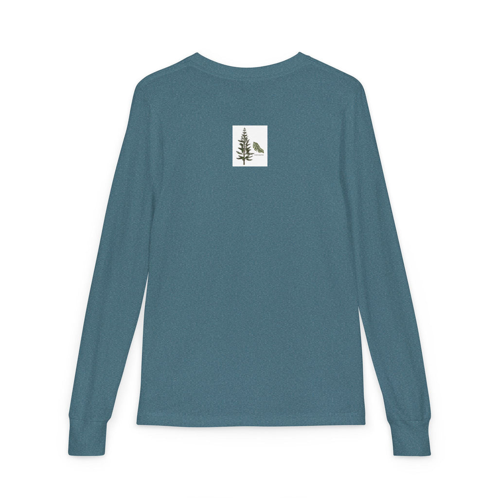 Youth Long Sleeve Tee — "Ready for Adventure" Golden Retriever Kids Shirt