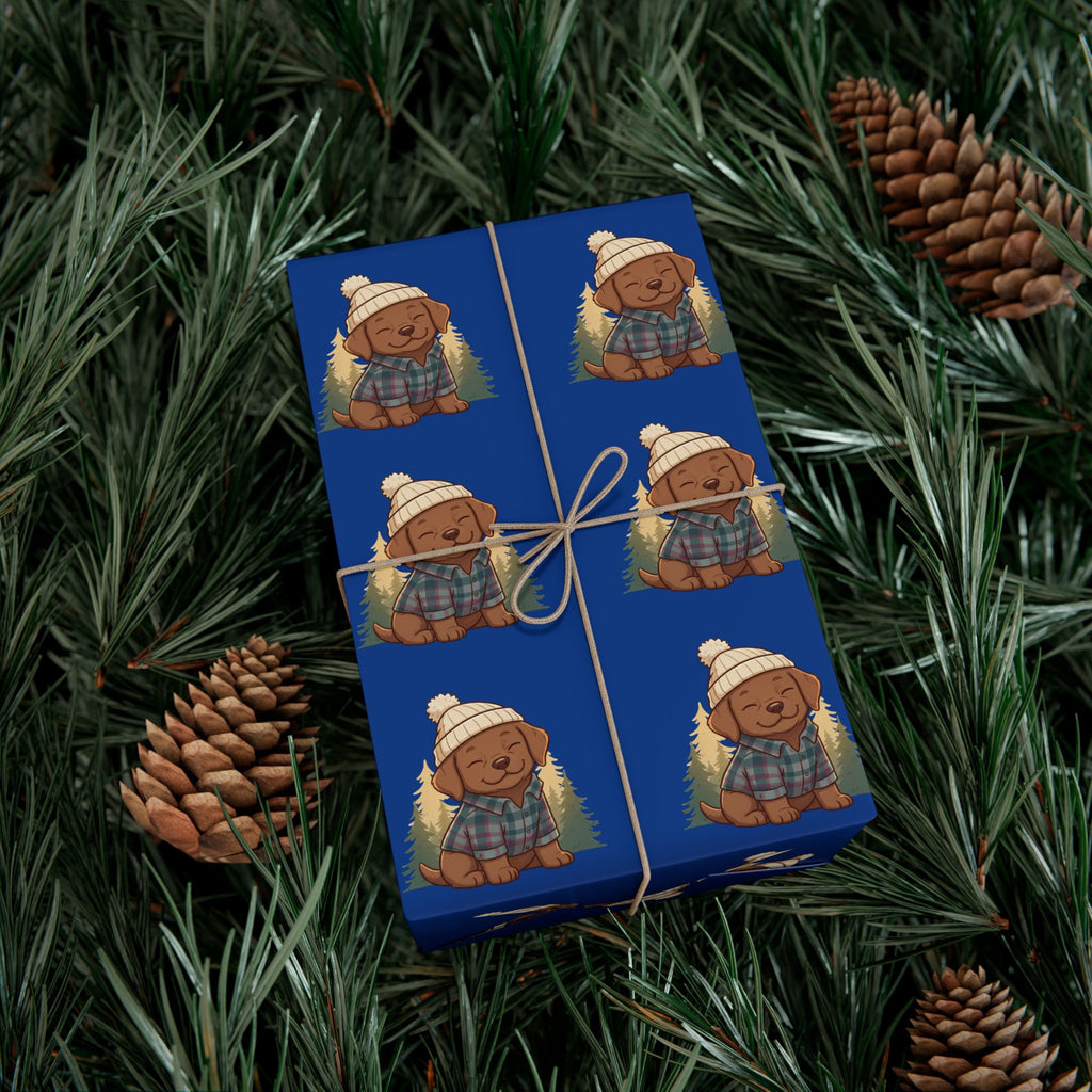 Gift Wrap Paper — Cozy Dog Pattern Wrapping Sheets