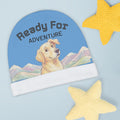 Baby Beanie — "Ready for Adventure" Golden Retriever Mountain Infant Hat