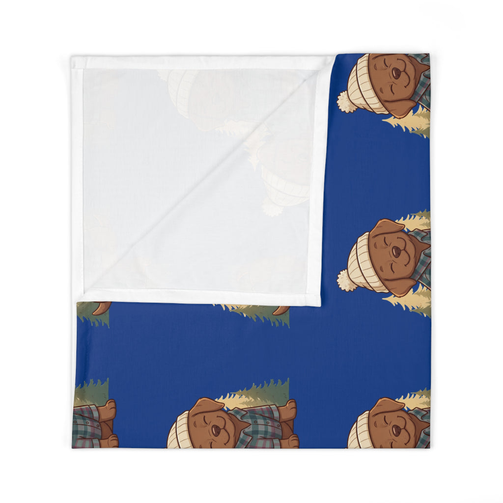 PNW Puppy cozy Swaddle Blanket — Cozy Woodland Baby Wrap