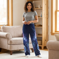 Kids Galaxy Lounge Pants — Space Moon All-Over Print