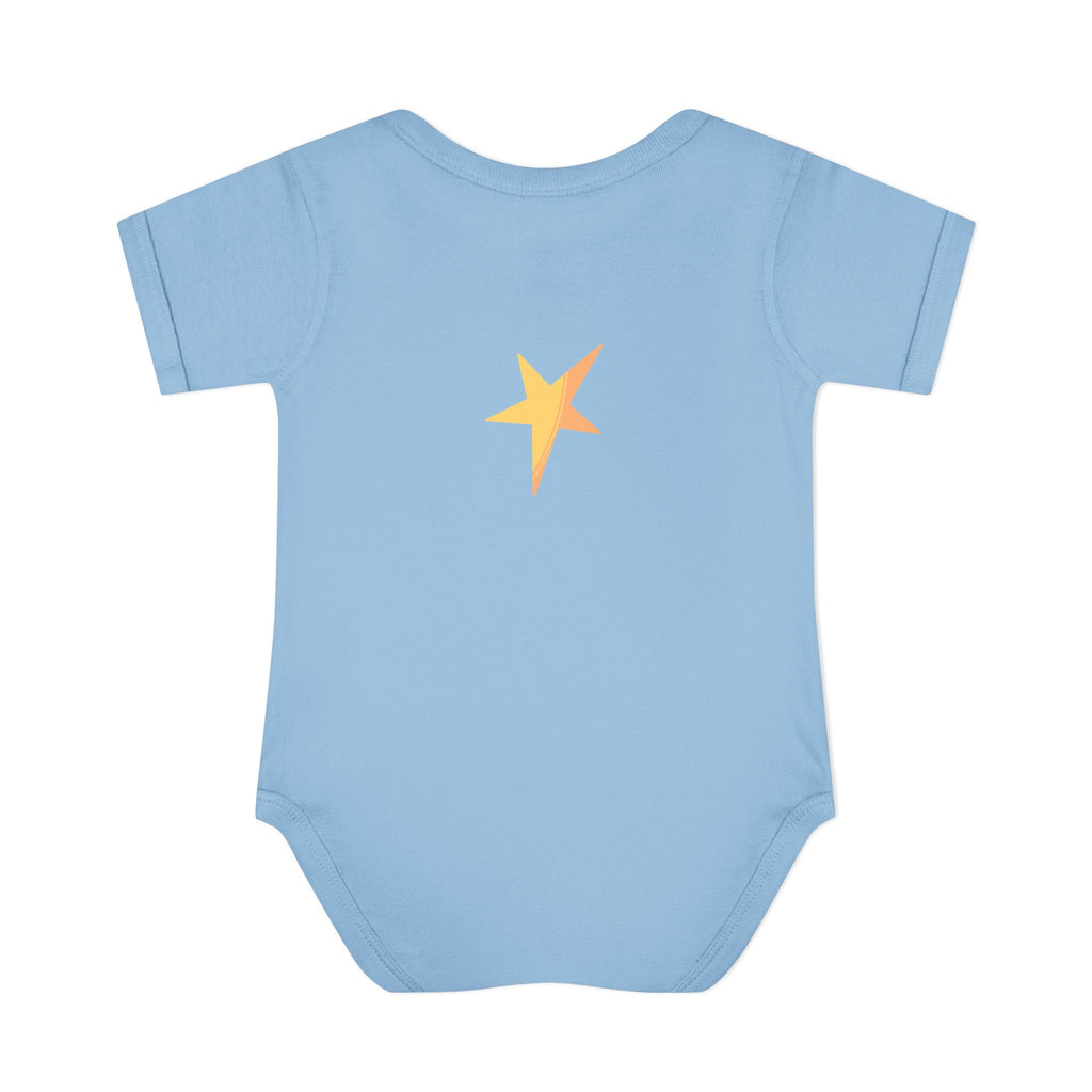 Baby Bodysuit - 'Wish Upon a Star' Fox & Bunny Night Sky Infant Onesie