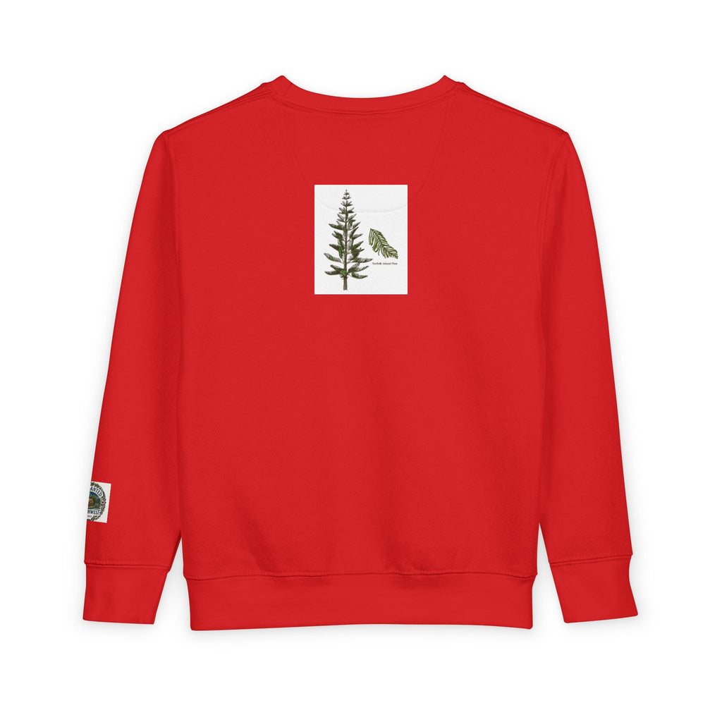 Pup-cific Northwest Toddler Sweatshirt — Cute Cozy Puppy Graphic