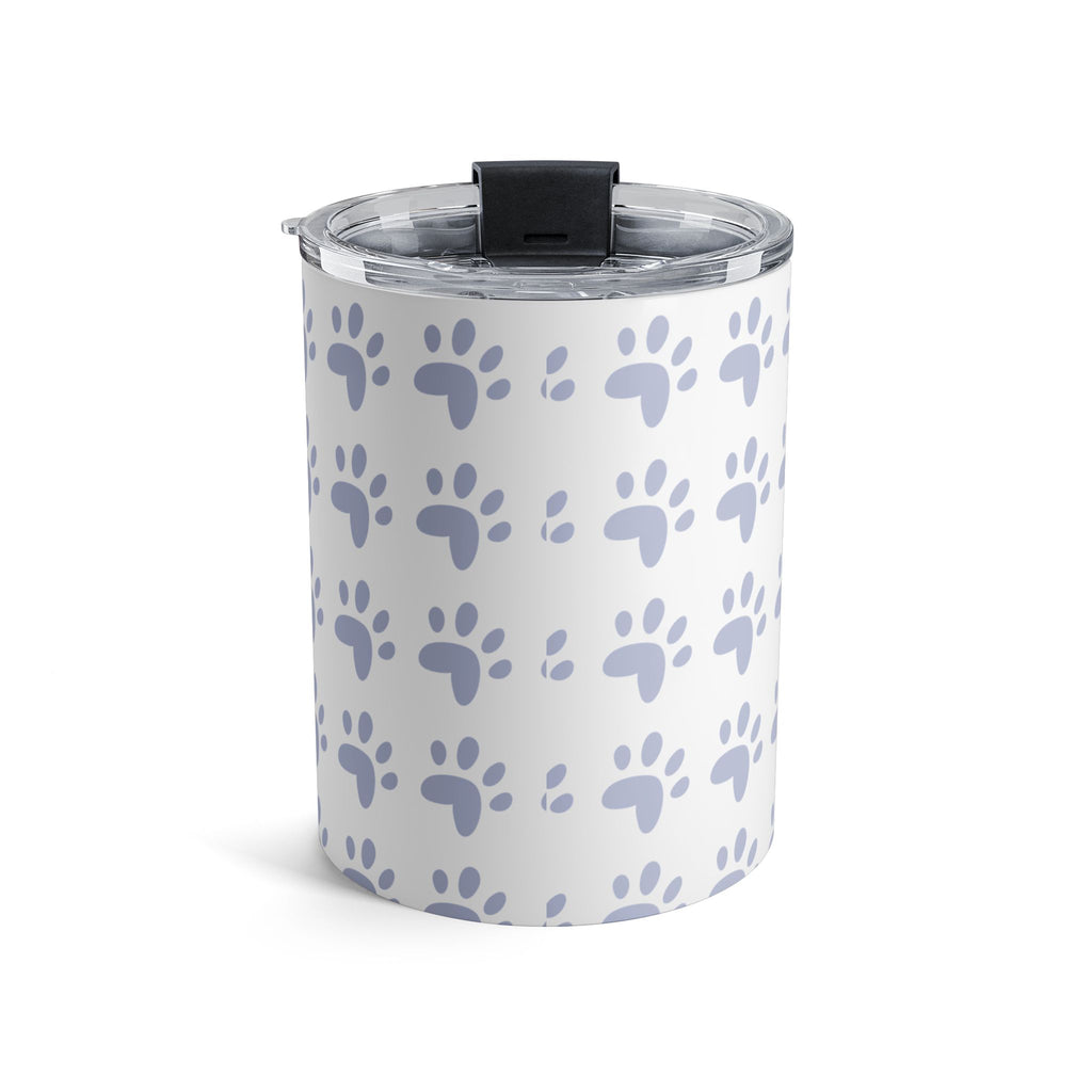 10oz Pet Paw Tumbler — Cute Sleeping Dog & Cat Design, Insulated Drink Cup for Pet Loving kids