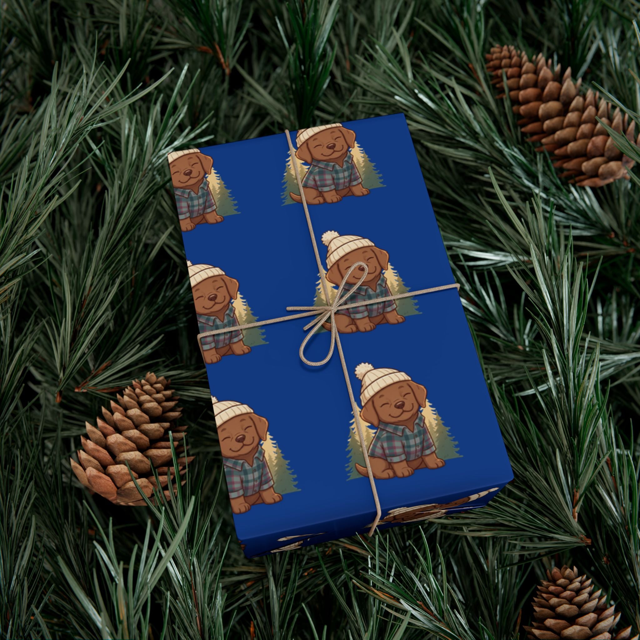 Gift Wrap Paper — Cozy Dog Pattern Wrapping Sheets