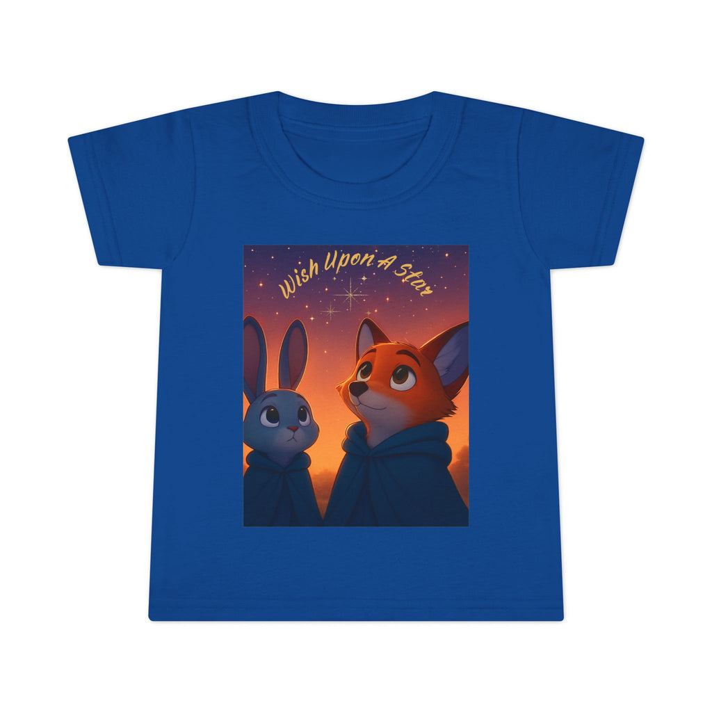 Toddler T-Shirt — "Wish Upon a Star" Fox & Bunny Graphic Tee