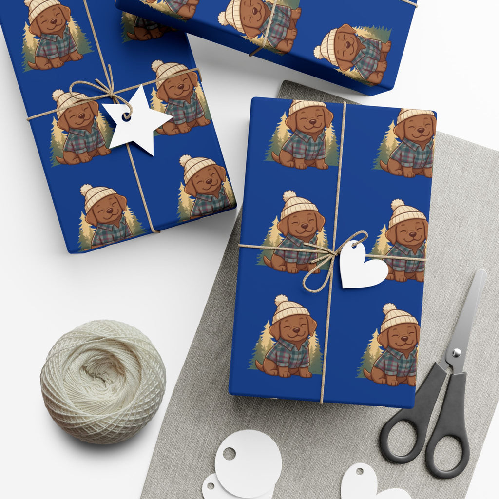 Gift Wrap Paper — Cozy Dog Pattern Wrapping Sheets