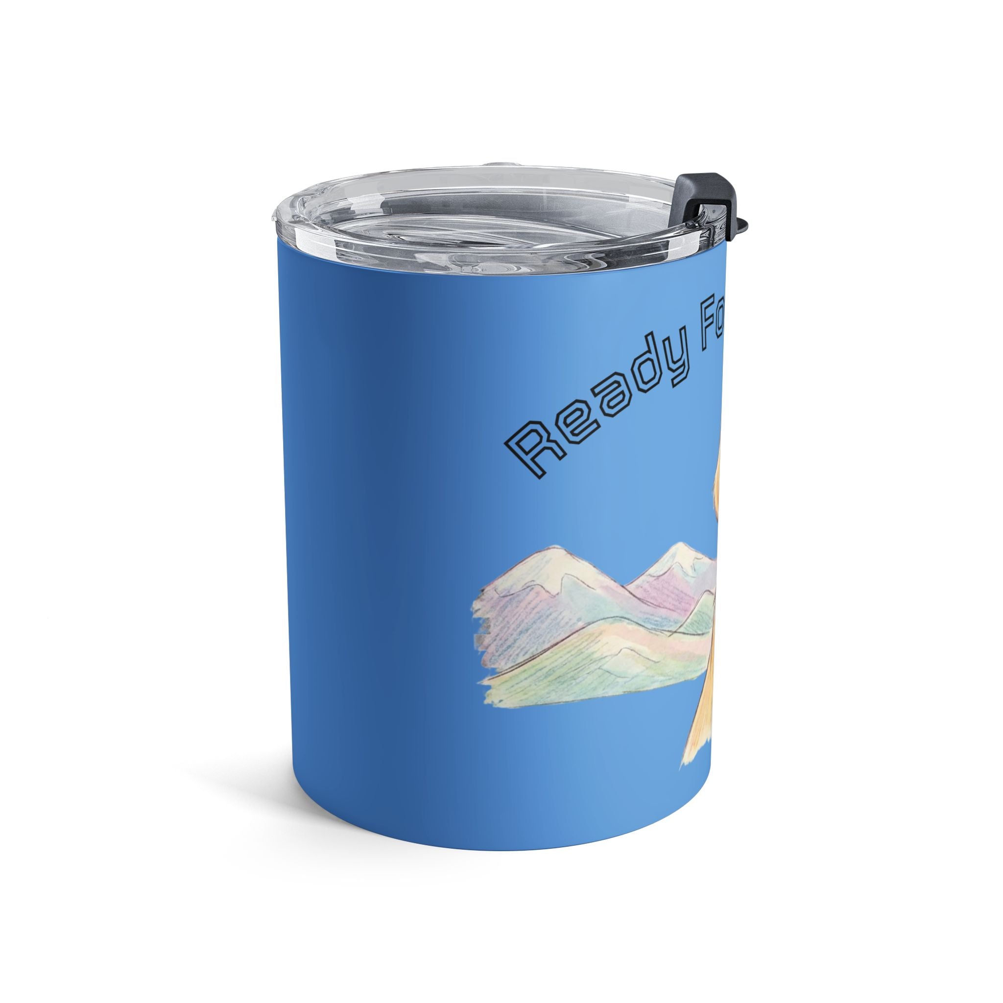 Golden Retriever Tumbler 10oz — 'Ready For Adventure' Dog Travel Mug