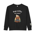 Pup-cific Northwest Toddler Sweatshirt — Cute Cozy Puppy Graphic