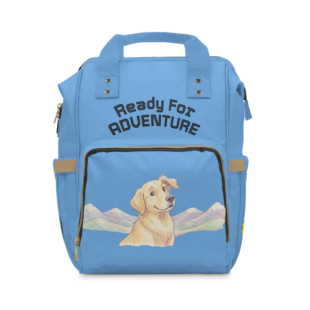 Ready For Adventure Diaper Backpack — Dog Print Multifunctional Baby Bag