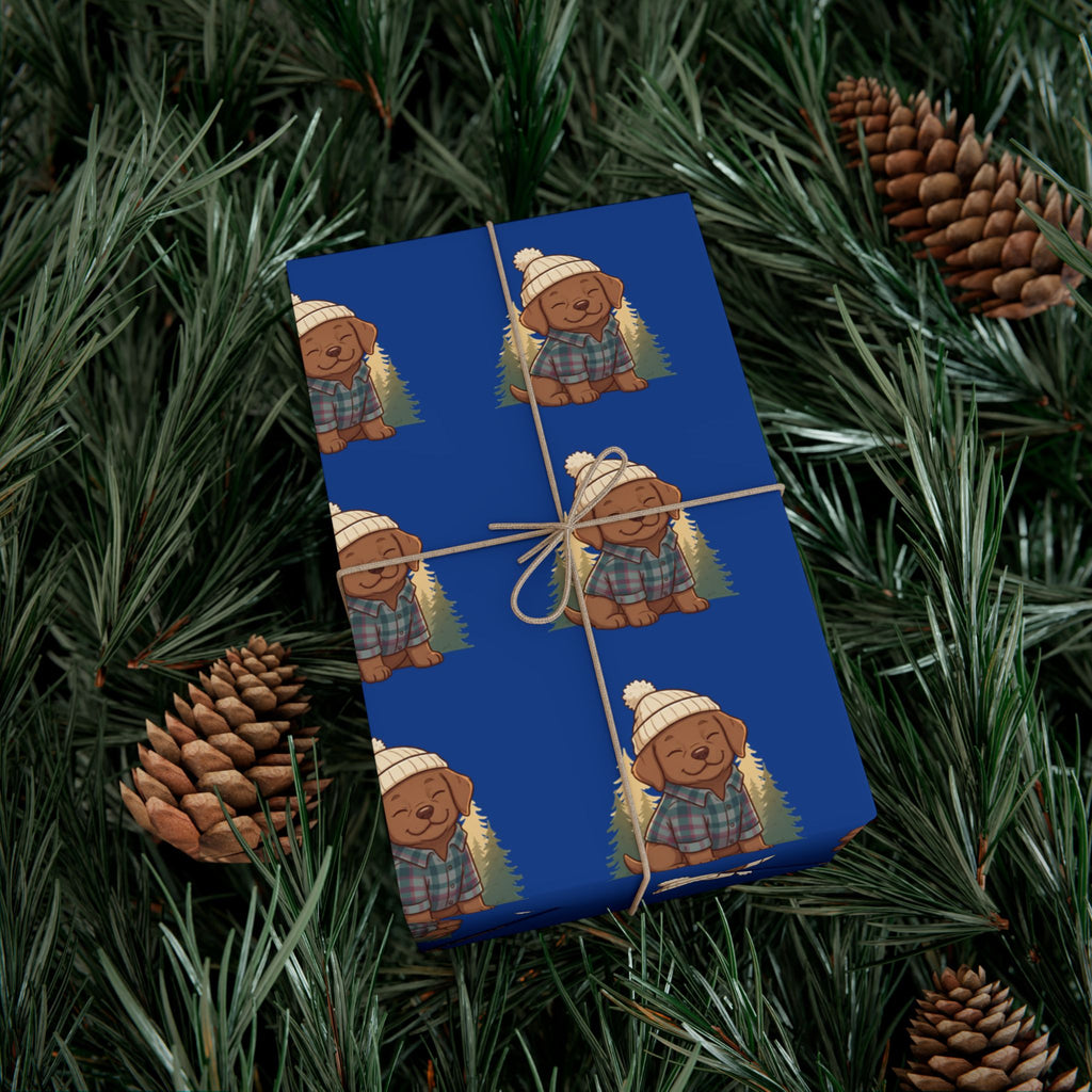 Gift Wrap Paper — Cozy Dog Pattern Wrapping Sheets