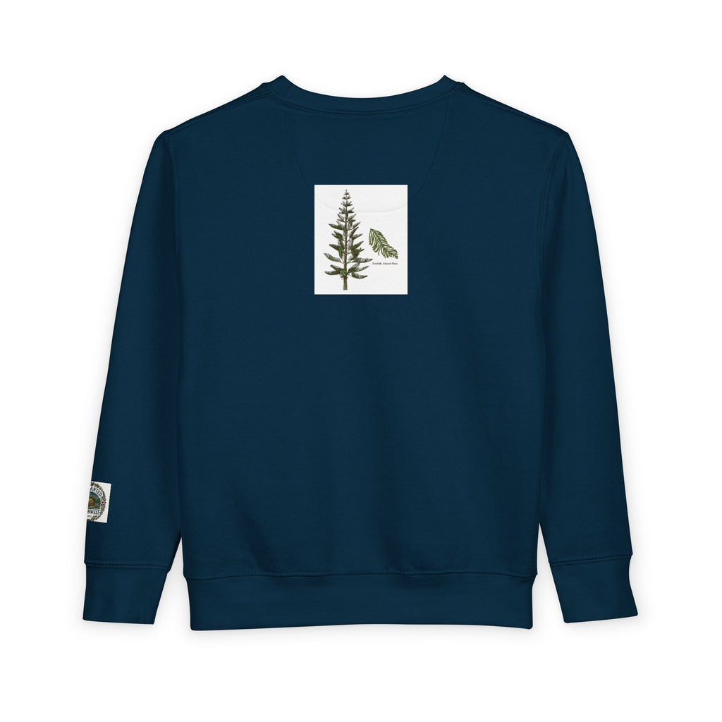 Pup-cific Northwest Toddler Sweatshirt — Cute Cozy Puppy Graphic