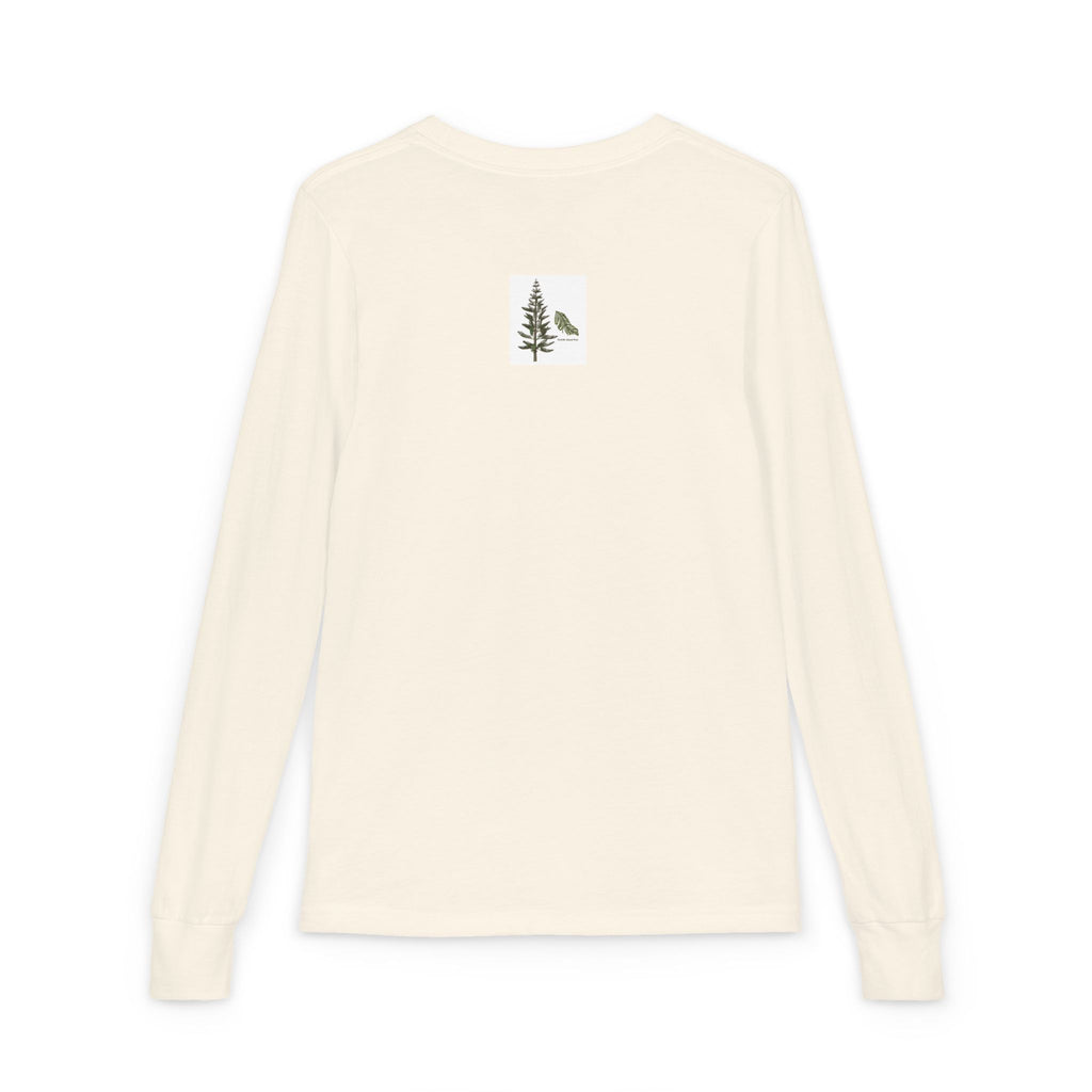 Youth Long Sleeve Tee — "Ready for Adventure" Golden Retriever Kids Shirt