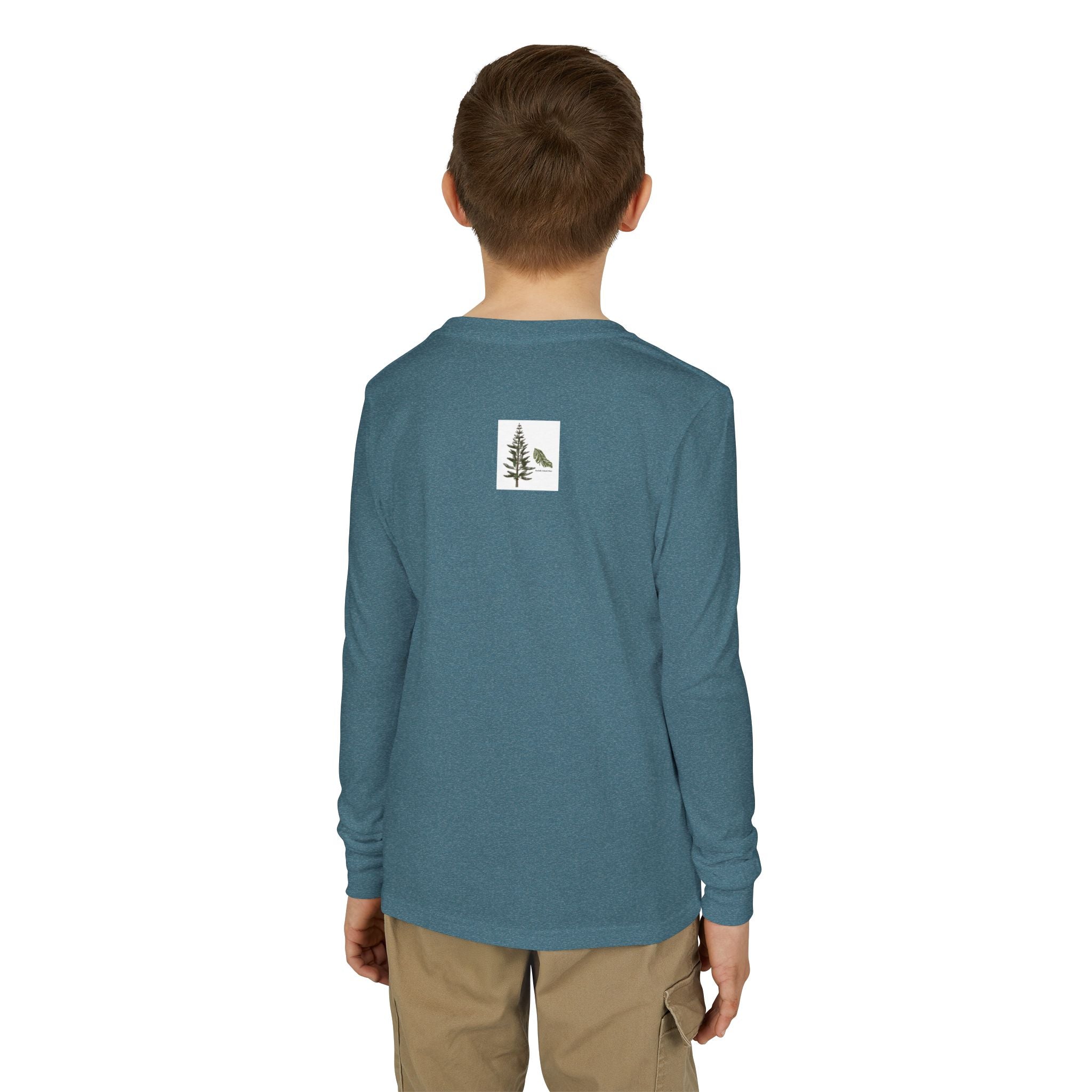 Youth Long Sleeve Tee — "Ready for Adventure" Golden Retriever Kids Shirt