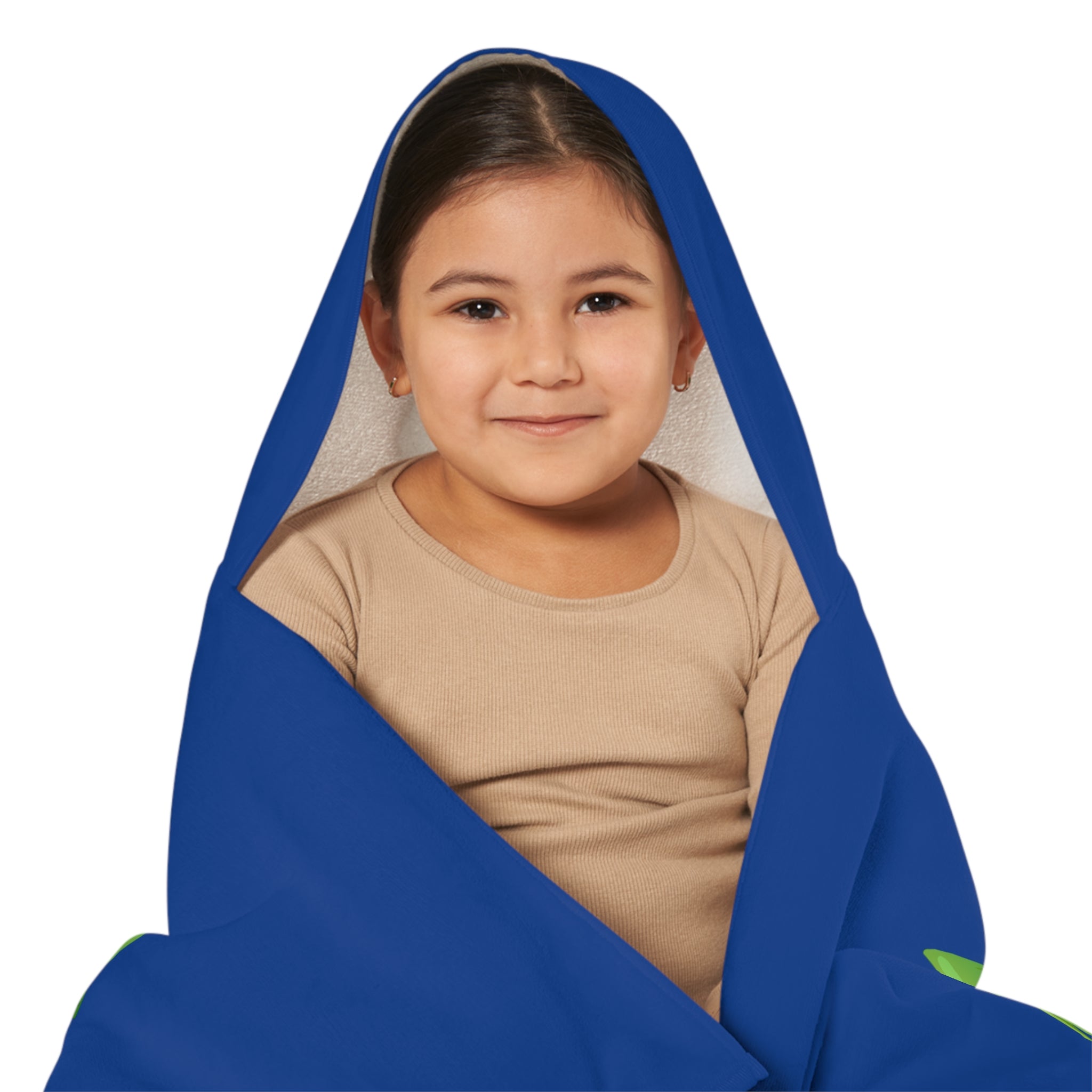 Kids Hooded Towel — Cozy Woodland Puppy in Beanie Design