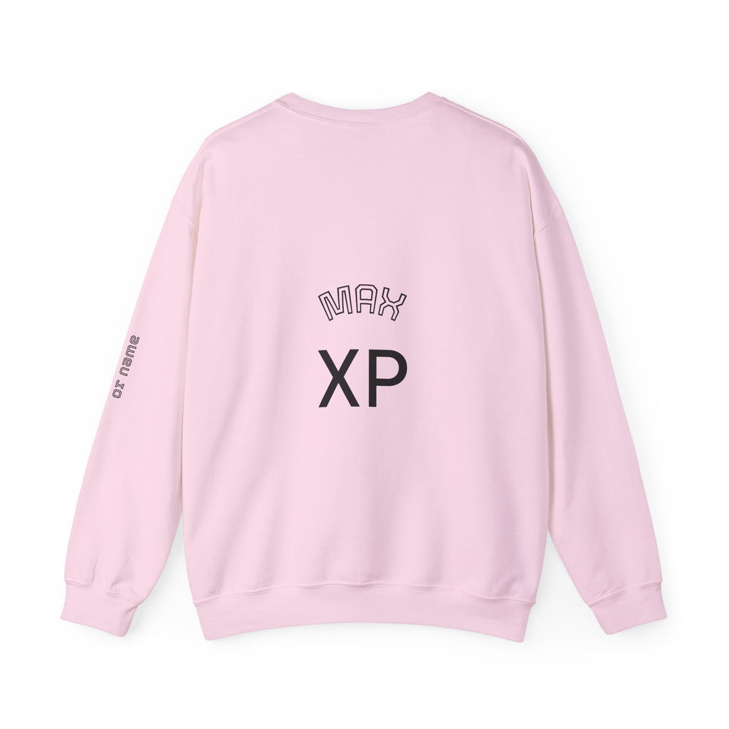 Leveled Up Gamer Crewneck Sweatshirt — Personalized "Leveled UP" Birthday Design