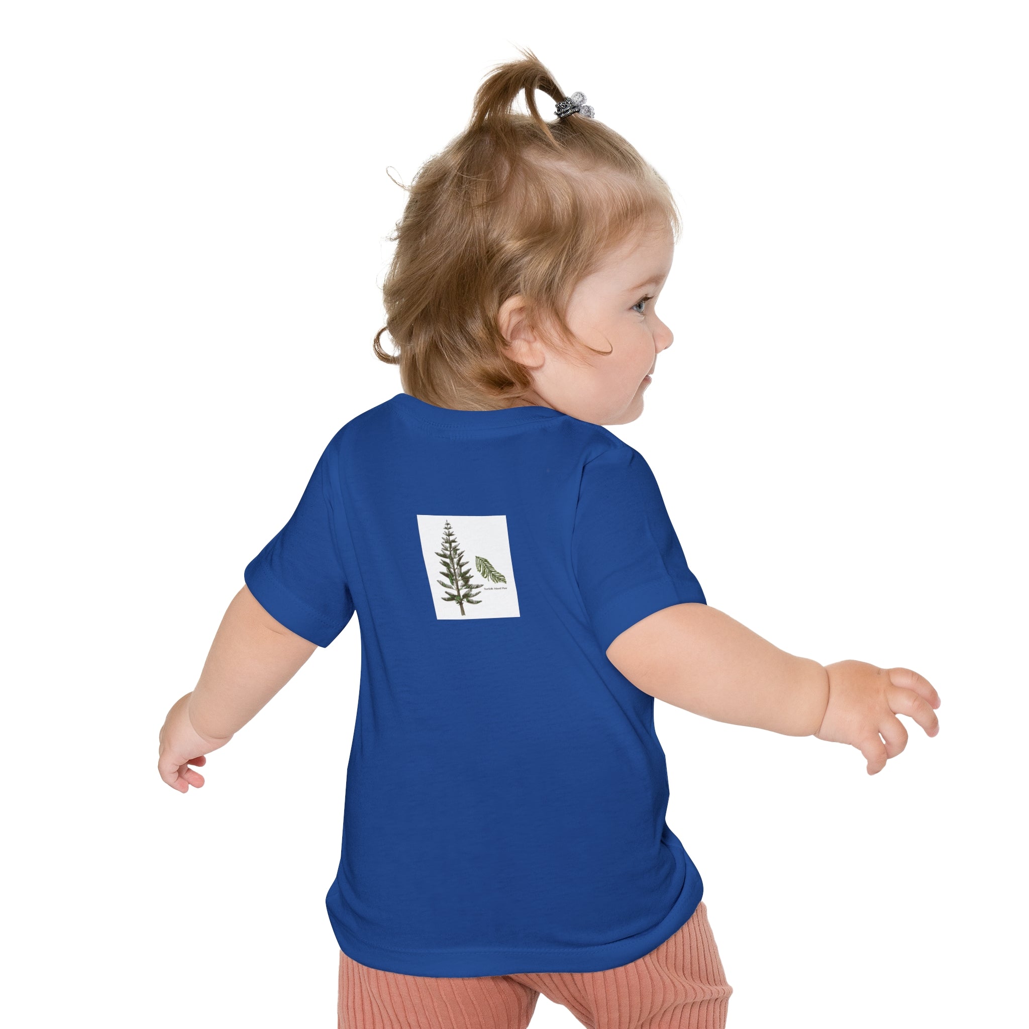Pup-cific Northwest Baby T‑Shirt — Cute Plaid Puppy with Beanie, Baby Tee