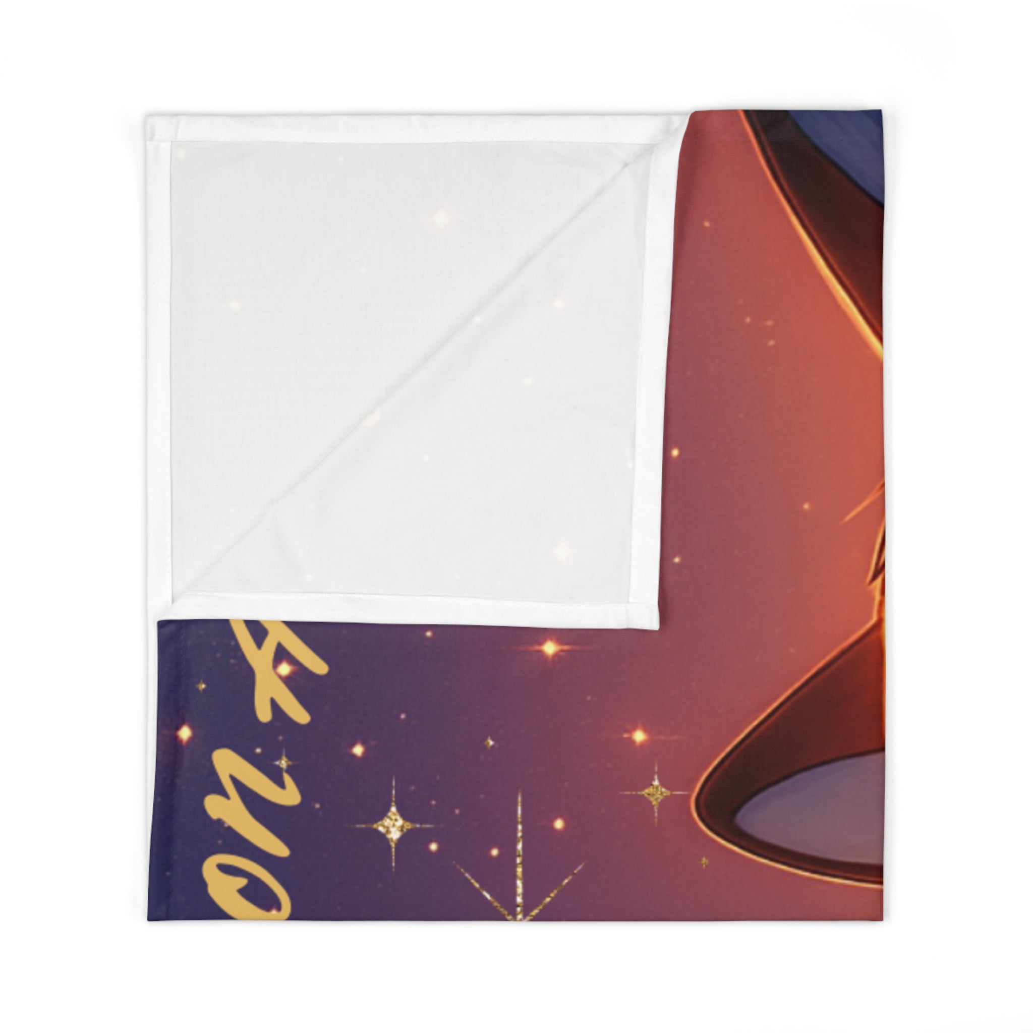 Wish Upon a Star Baby Swaddle Blanket — Fox & Bunny Nursery Wrap