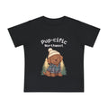 Pup-cific Northwest Baby T‑Shirt — Cute Plaid Puppy with Beanie, Baby Tee