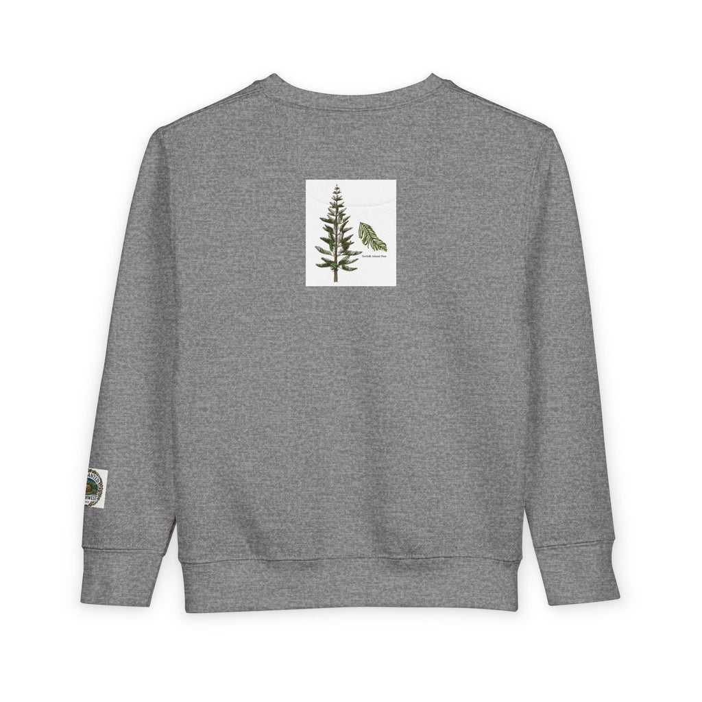 Pup-cific Northwest Toddler Sweatshirt — Cute Cozy Puppy Graphic