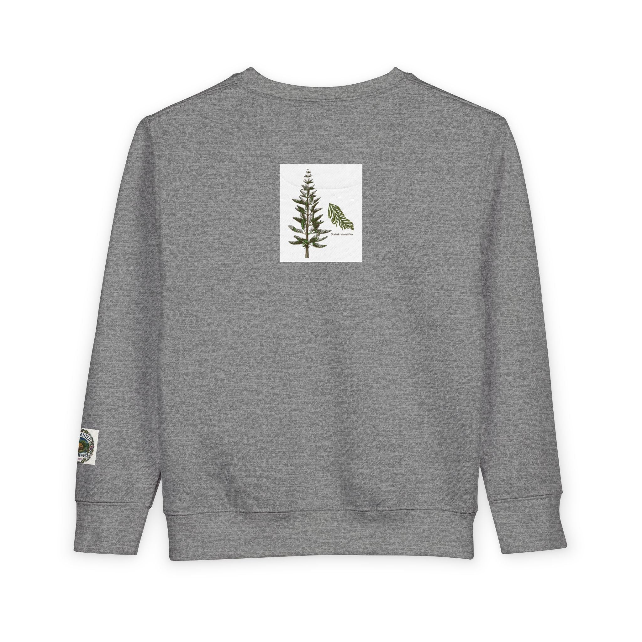 Pup-cific Northwest Toddler Sweatshirt — Cute Cozy Puppy Graphic