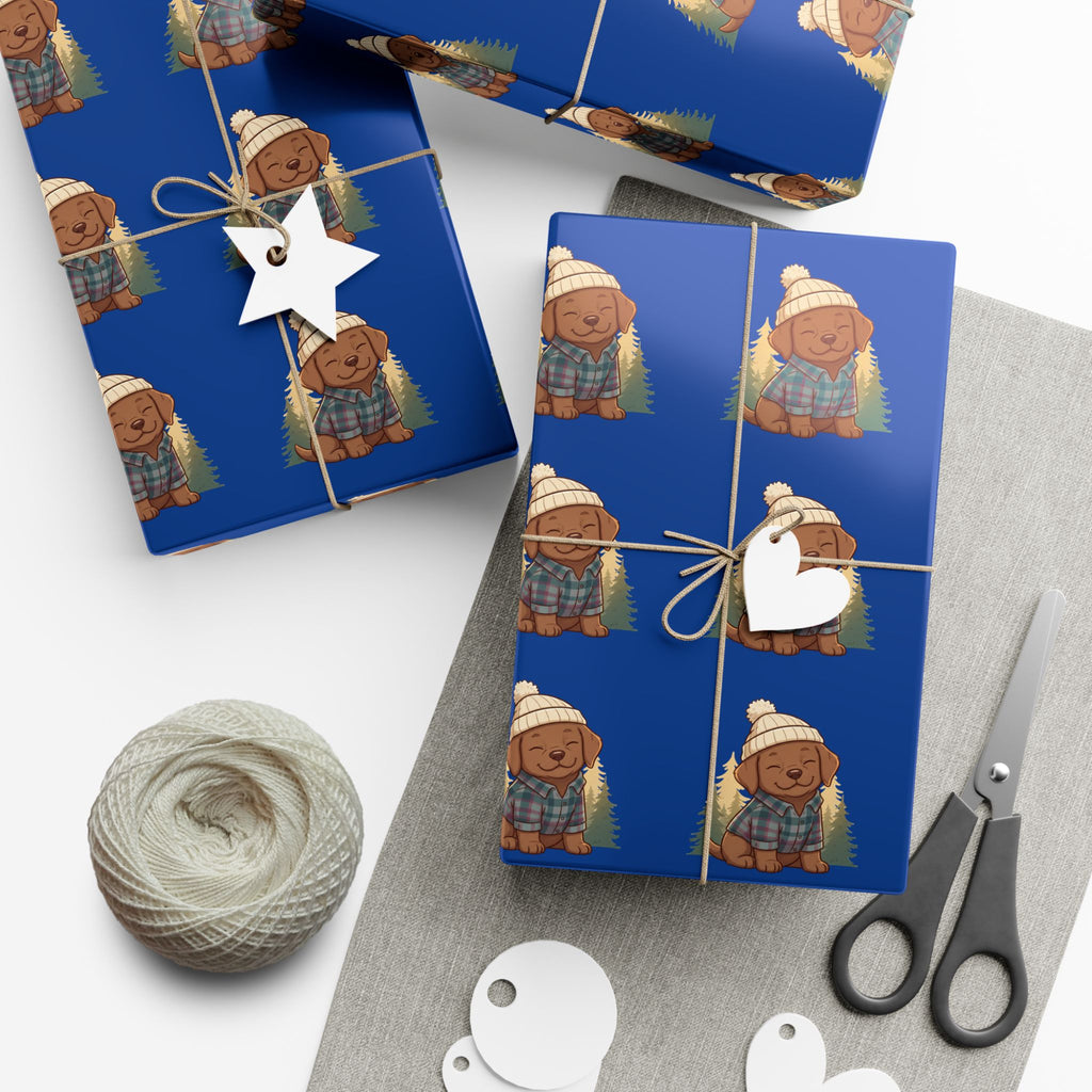 Gift Wrap Paper — Cozy Dog Pattern Wrapping Sheets